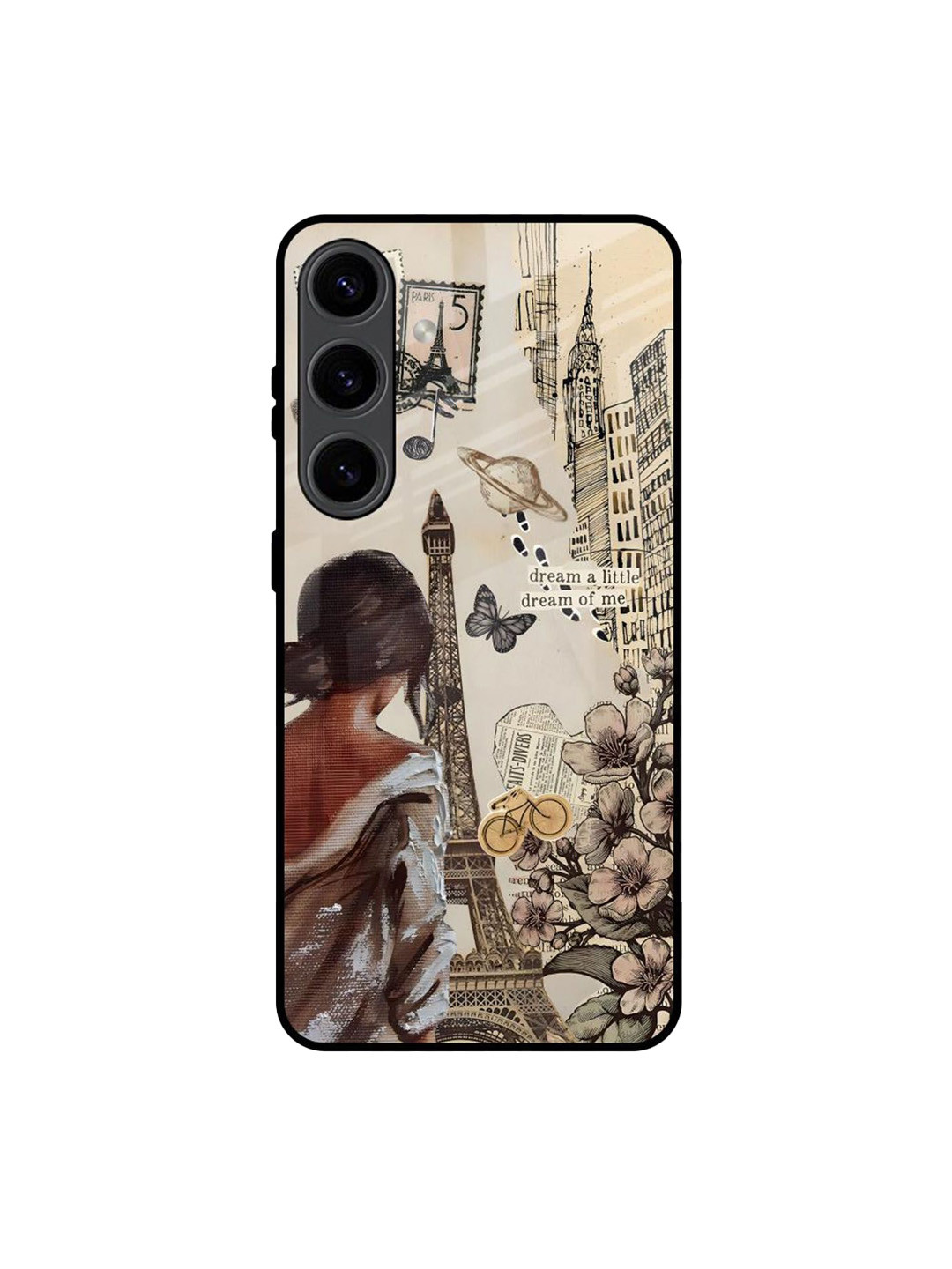 QRIOH Paris Vogue Glass Printed Samsung Galaxy S24 5G Back Case Mobile Accessories