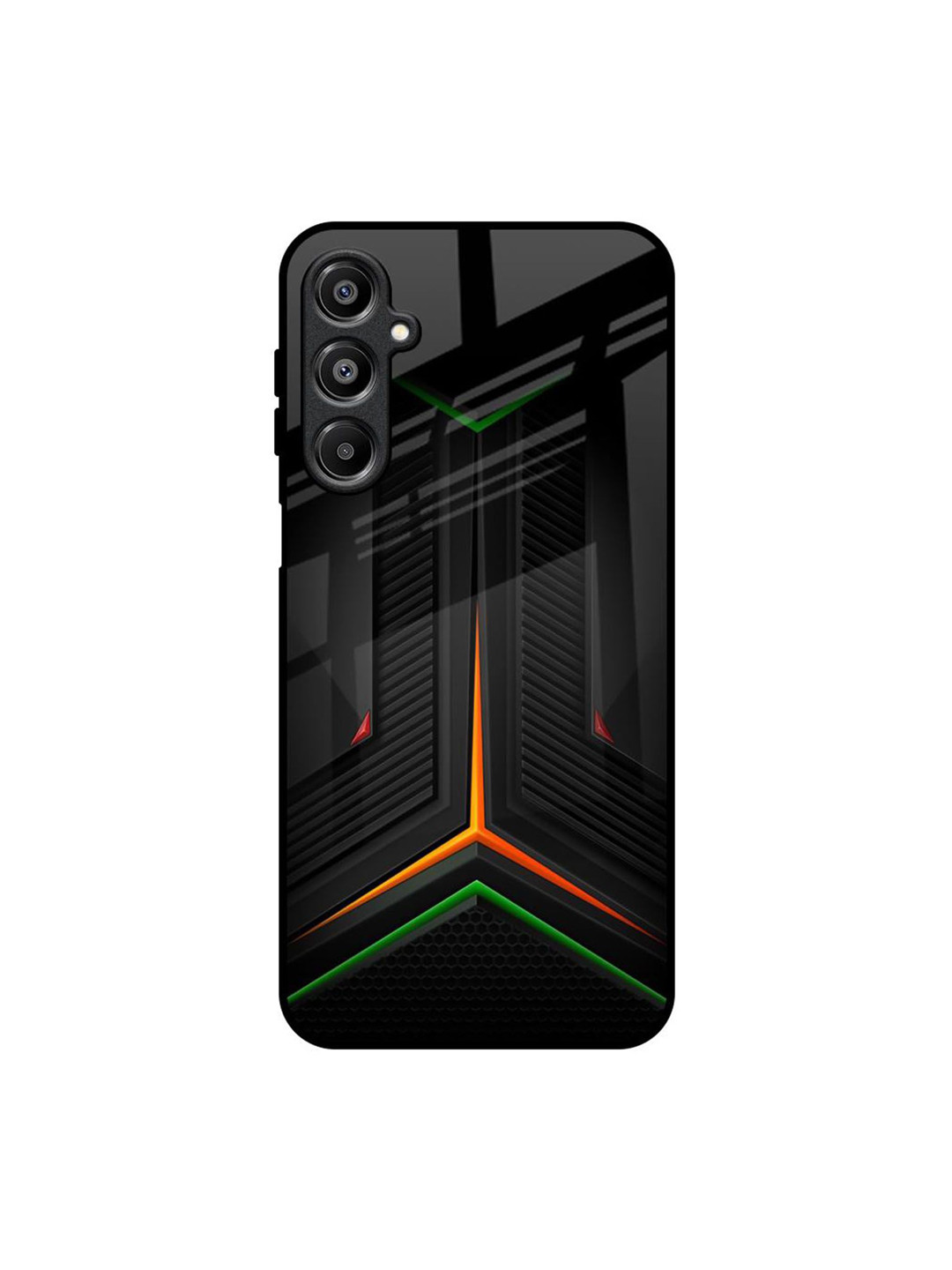 QRIOH Modern Ultra Chevron Printed Samsung Galaxy A16 5G Glass Back Case