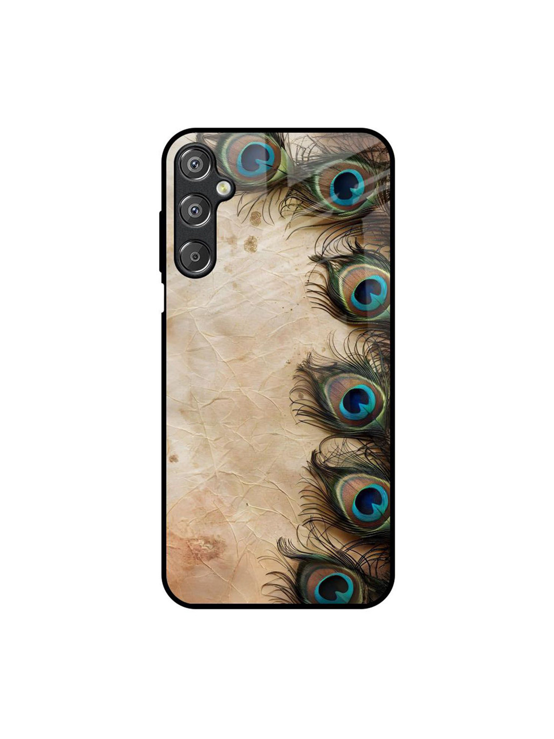 QRIOH Feather Printed Samsung Galaxy M15 5G Silicone Back Case
