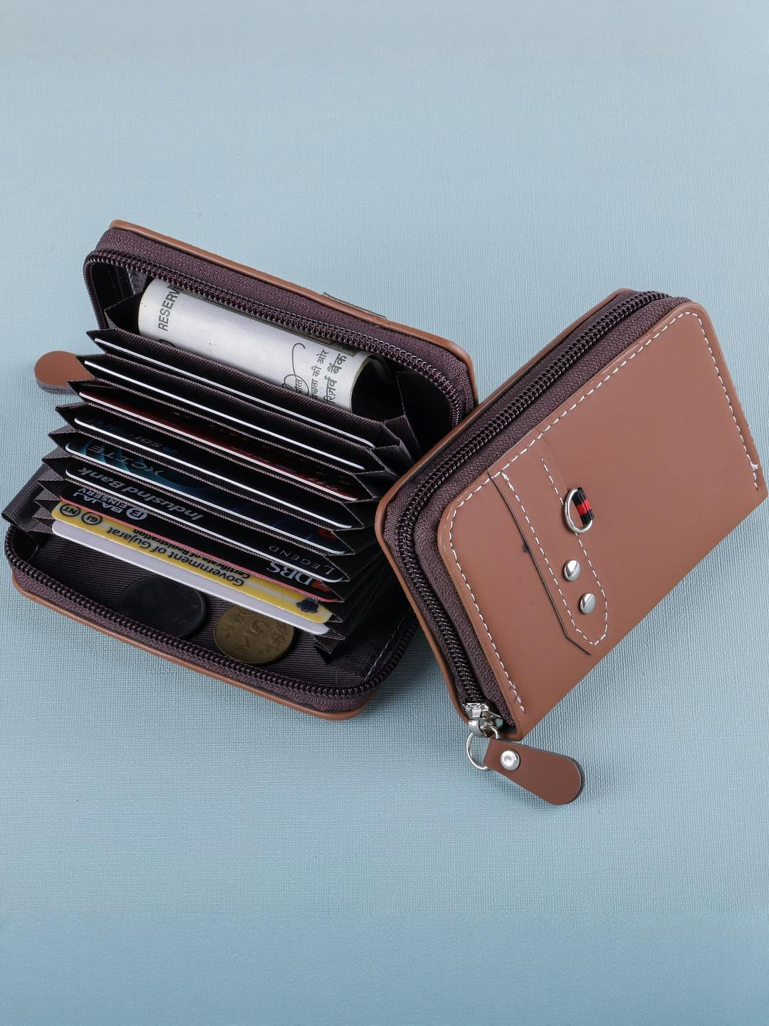 SZN Unisex Brown RFID Protected Wallet