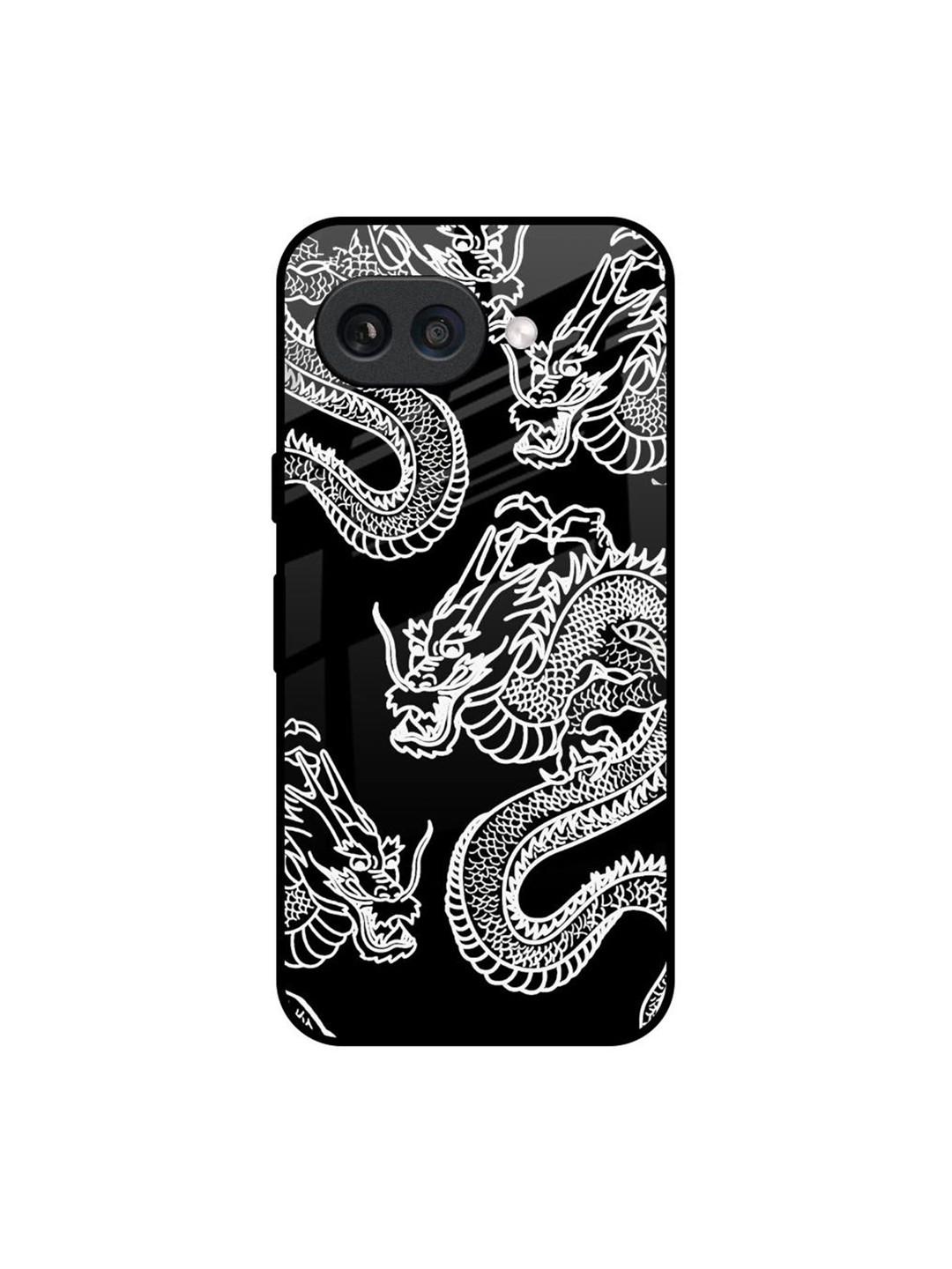 QRIOH Dragon Printed Google Pixel 9A Silicone Back Case