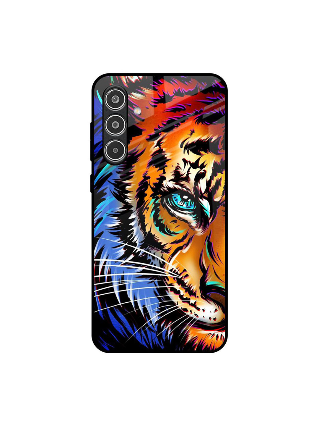 QRIOH Beast Tiger Art Glass Printed Samsung Galaxy A36 5G Silicone Back Case