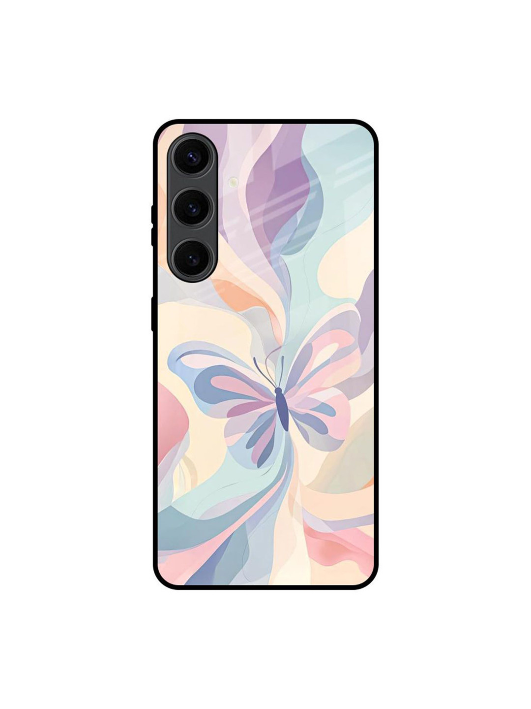 QRIOH Opulent Wings Printed Samsung Galaxy S24 Plus Glass Back Case Mobile Accessories