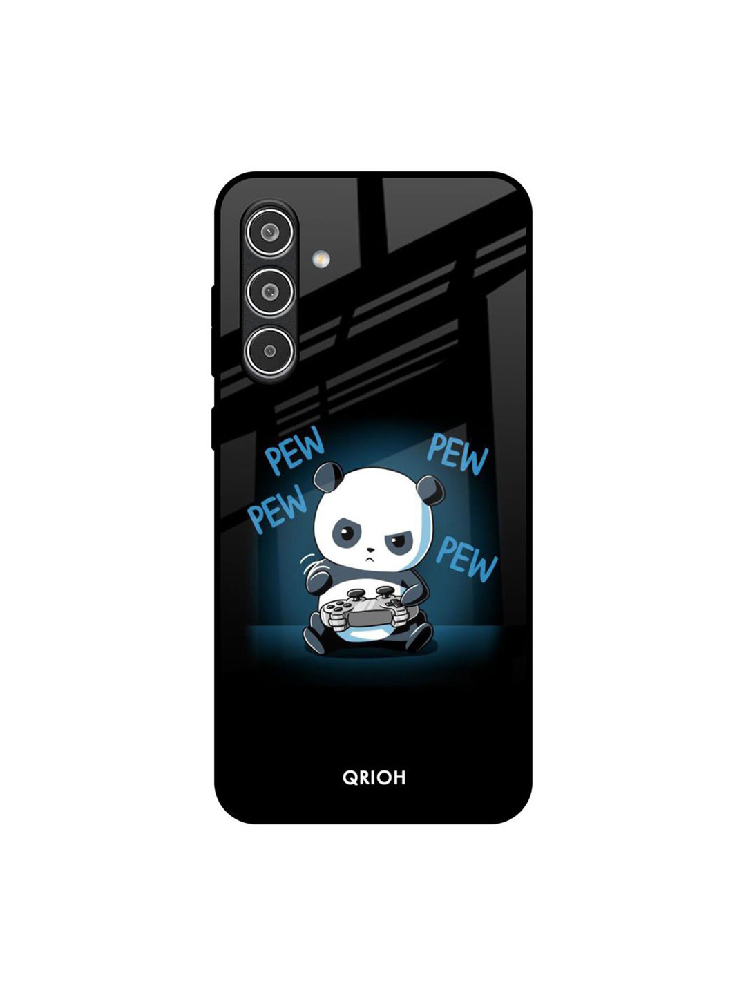 QRIOH Pew Pew Printed Sleek & Lightweight Silicone Samsung Galaxy A36 5G Glass Back Case