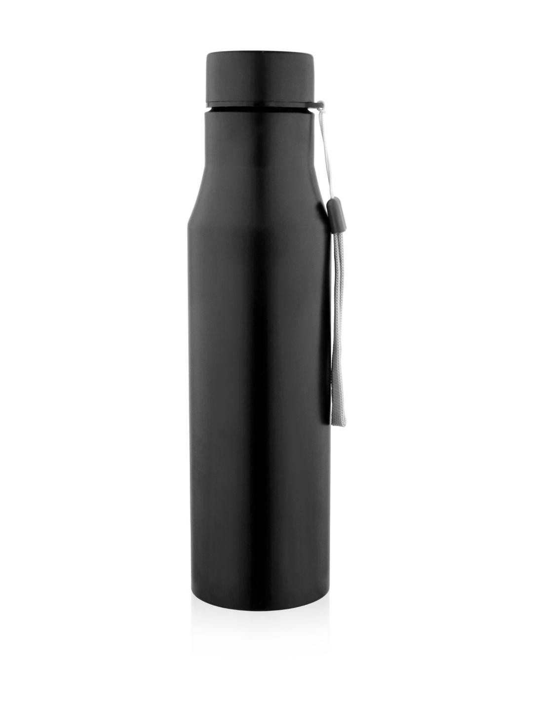 Purex Black Single Stainless Steel Solid Water Bottle
