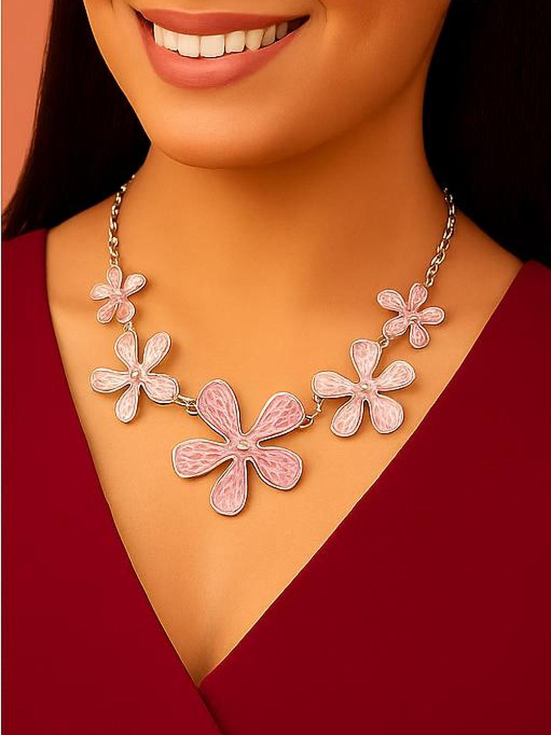 ISHTAARA Floral Statement Necklace