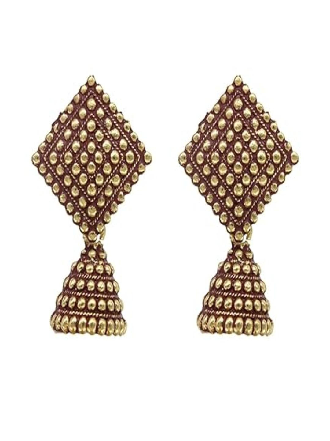 Fabula Fashion Gold-Plated Brass Earrings