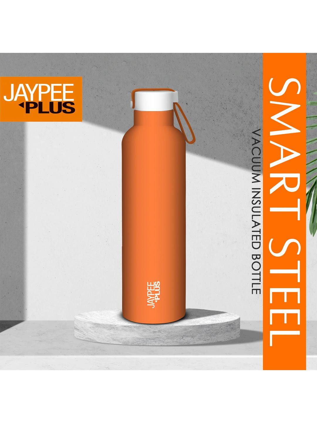 JAYPEE PLUS Tango Orange Stainless Steel Hot & Cold Water Bottle 900ml