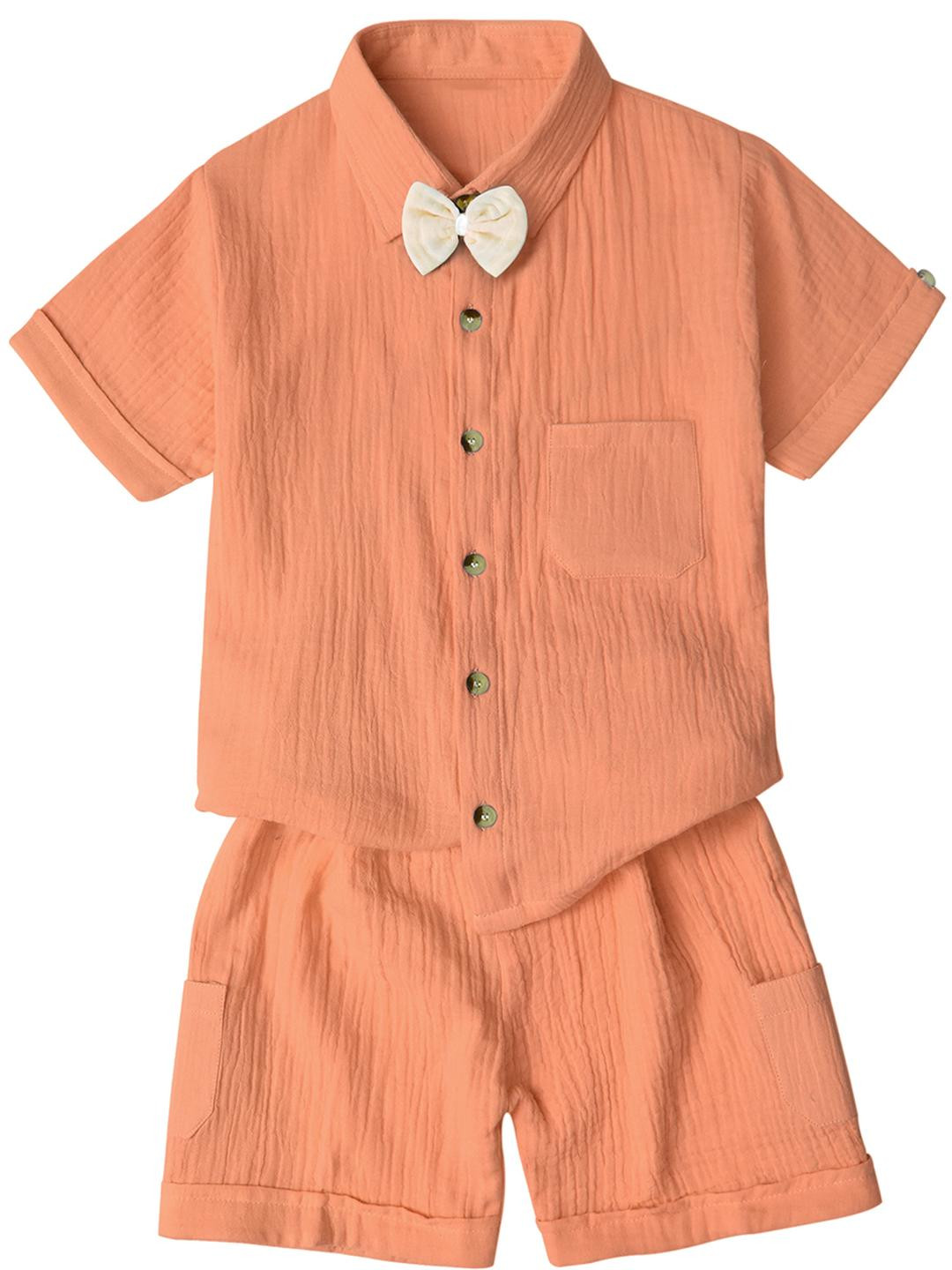 Bold N Elegant Boys Self Design Clothing Set