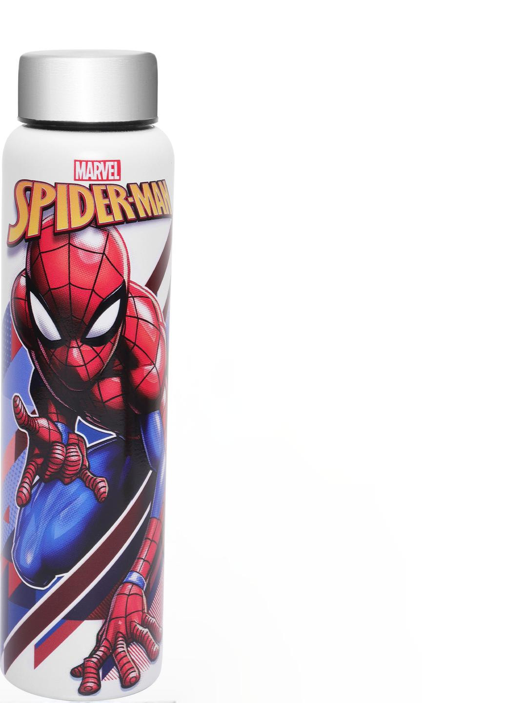 JAYPEE PLUS Galaxy Prime White Spiderman Printed Stainless Steel Water Bottle 980 ml