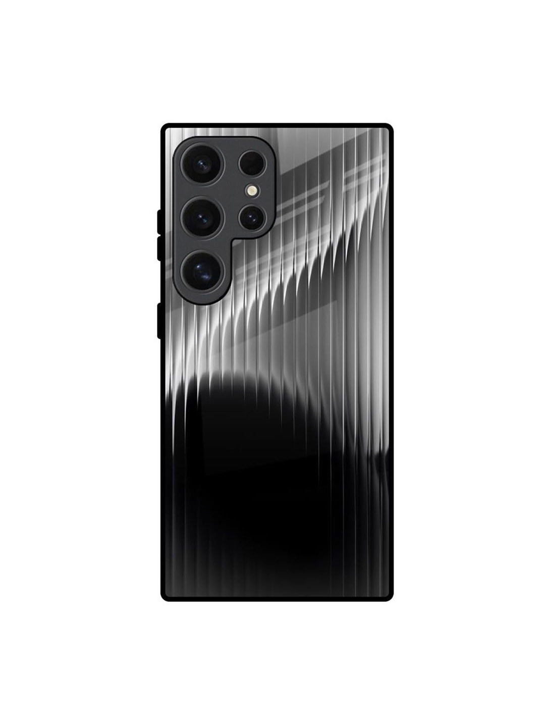 QRIOH Monochrome Arc Samsung Galaxy S24 Ultra 5G Back Case Mobile Accessories