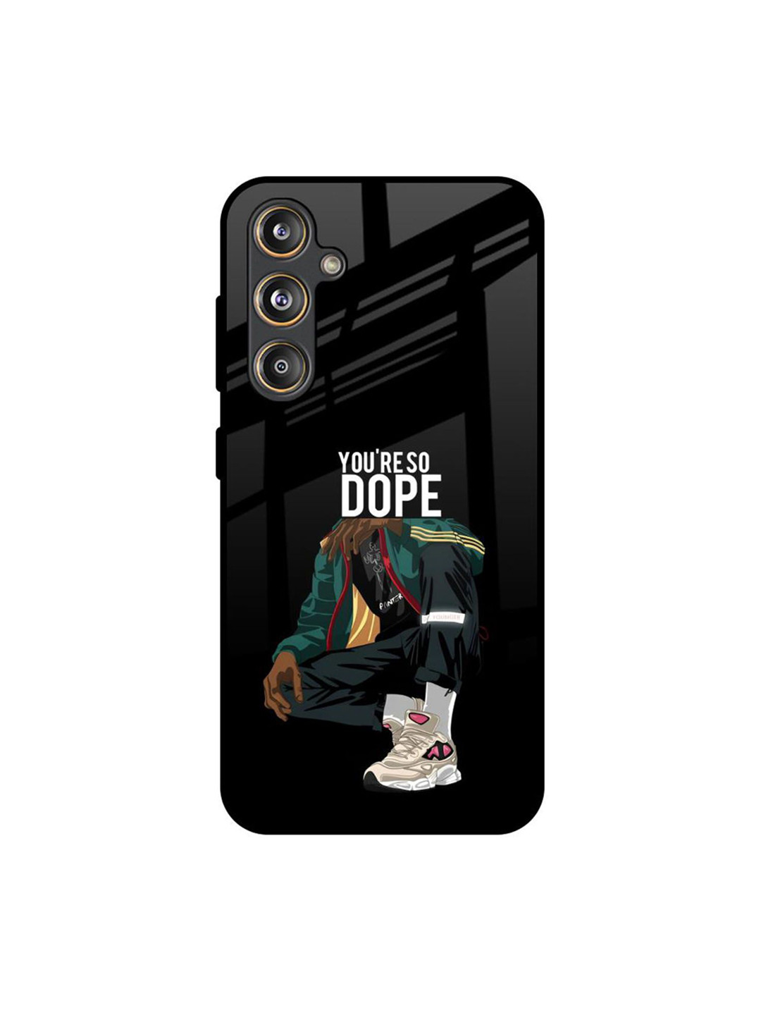 QRIOH Dope Person Quirky Printed Samsung Galaxy M55s Silicone Back Case