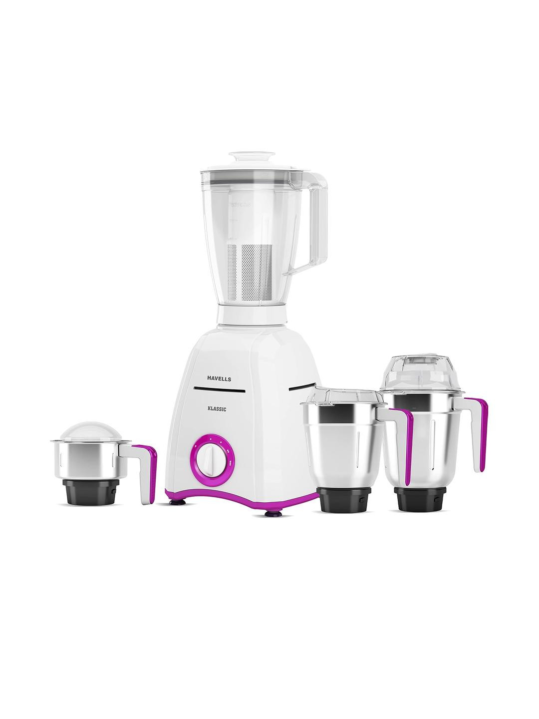 Havells Klassic Pink White 750 W 4 Jars Mixer Grinder