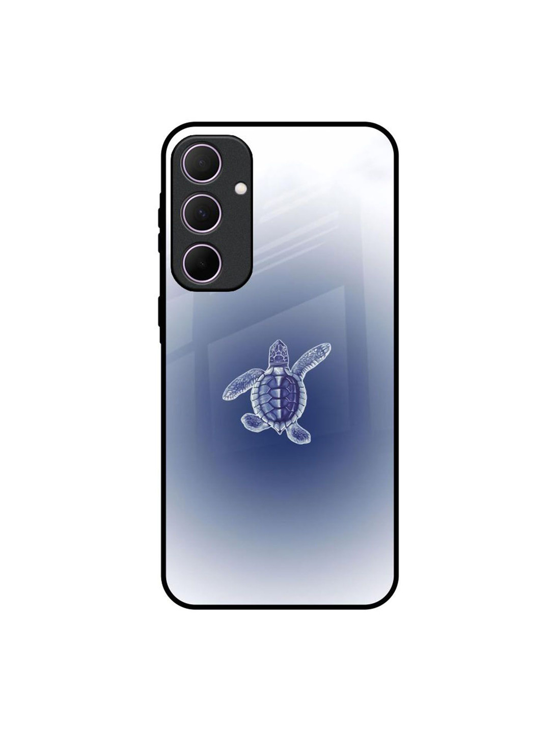 QRIOH Ocean Crawl Printed Lightweight Silicone Samsung Galaxy A35 5G Glass Back Case