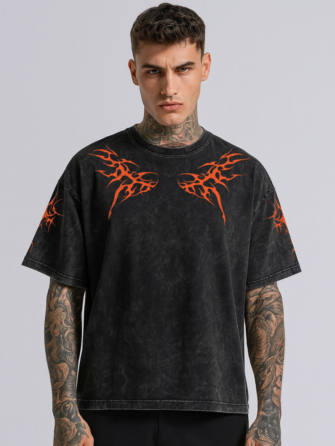 Hauntrex Unisex Encrypted Soul Vintage Oversized T-shirt