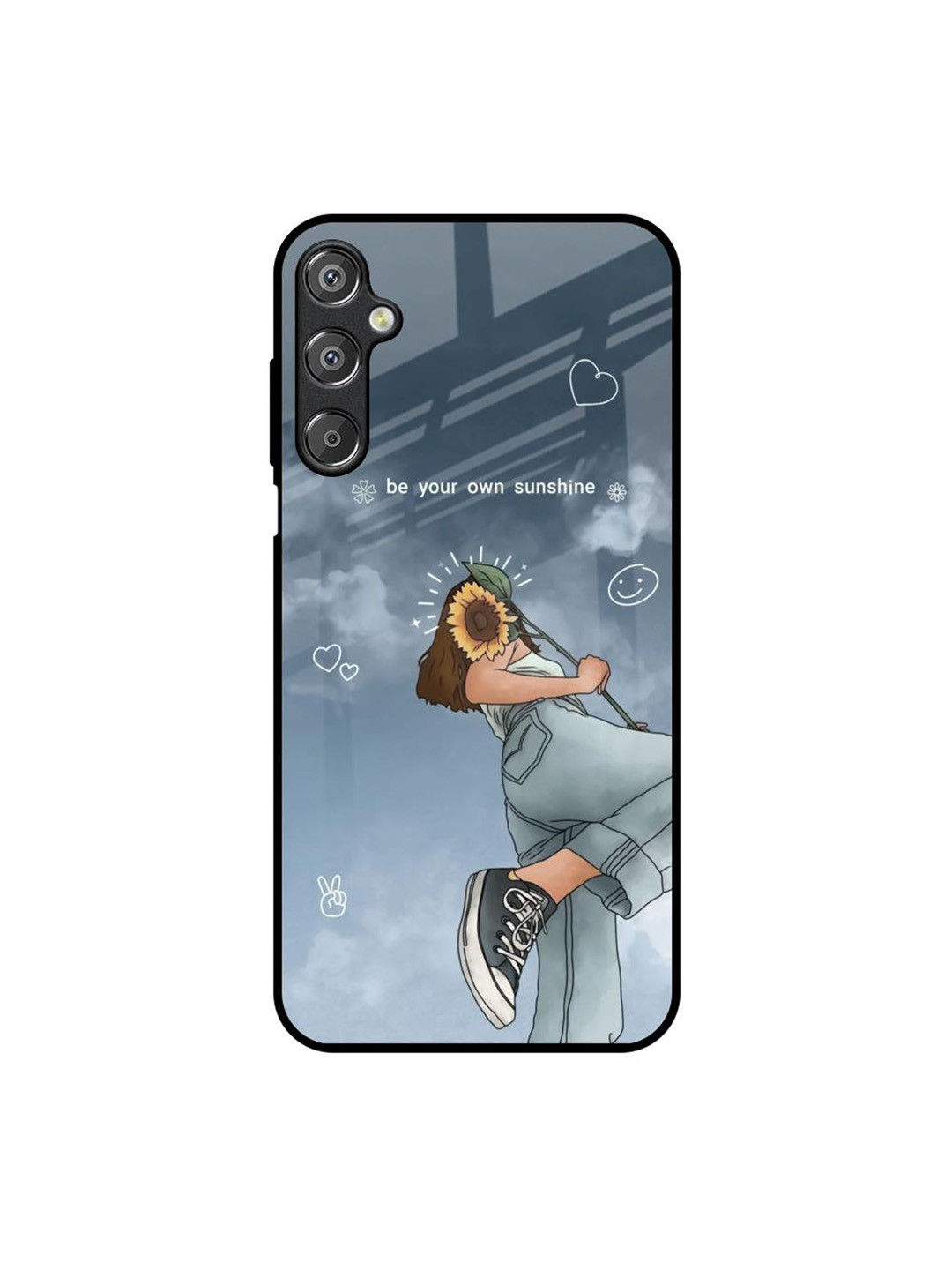 QRIOH Sunflower Printed Samsung Galaxy F15 5G Silicone Back Case