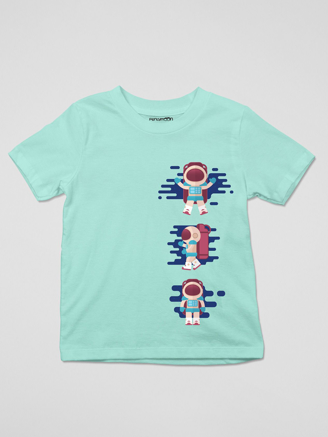 Perkymoon Unisex Pack of 3 Graphic Printed Round Neck Cotton T-shirts