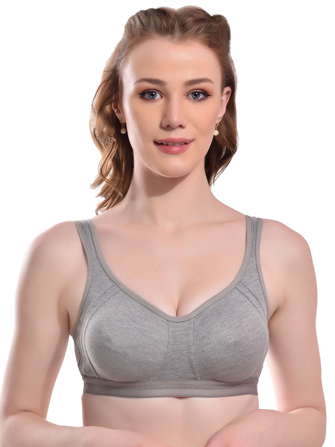 Viral Girl Women Full Coverage Non Padded Seamless Cotton Minimizer Bra