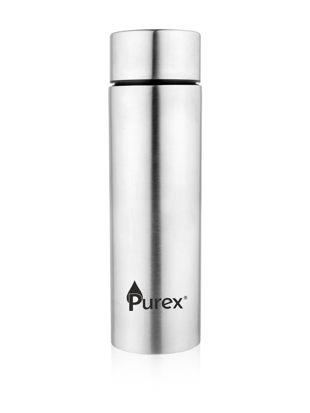 Purex Silver Stainless Steel  Water Bottle