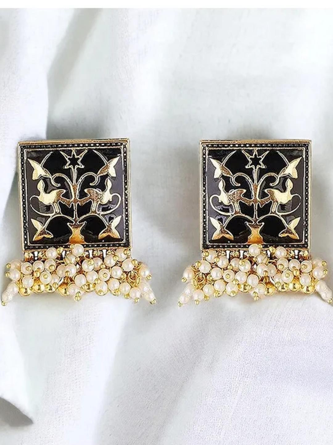 BMINO Square Studs Earrings