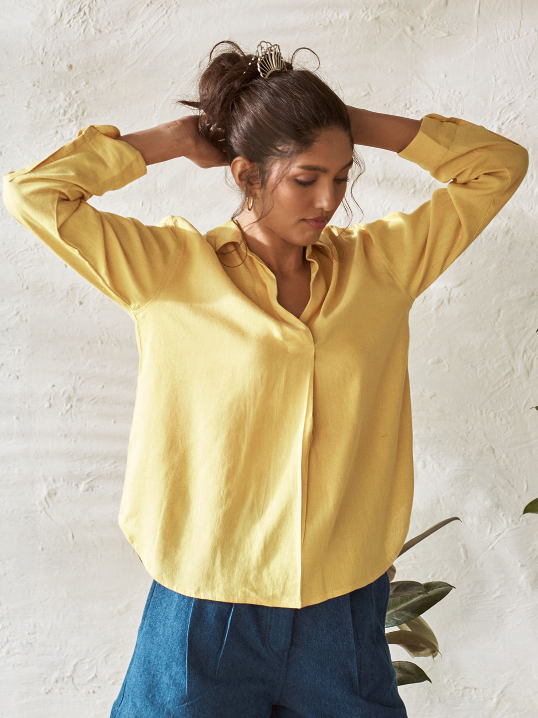 Canoopi Sun Soaked Women Cotton Shirt Style Top