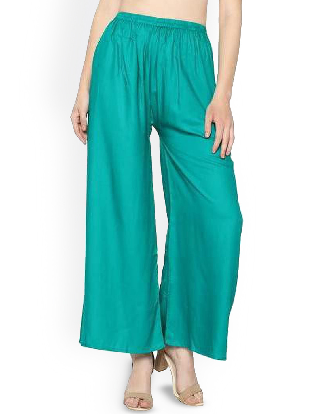 SRISARAS Rama Women Cotton Regular Fit Mid-Rise Trousers