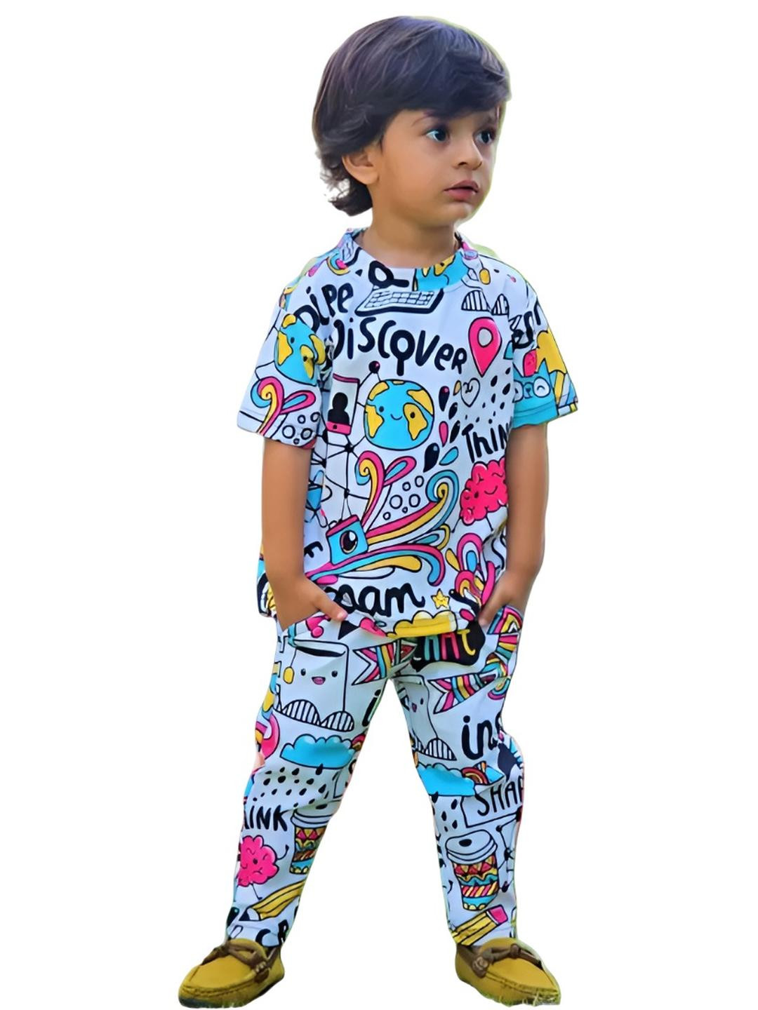 Sagar Impex Printed Cotton Blend Clothing Set