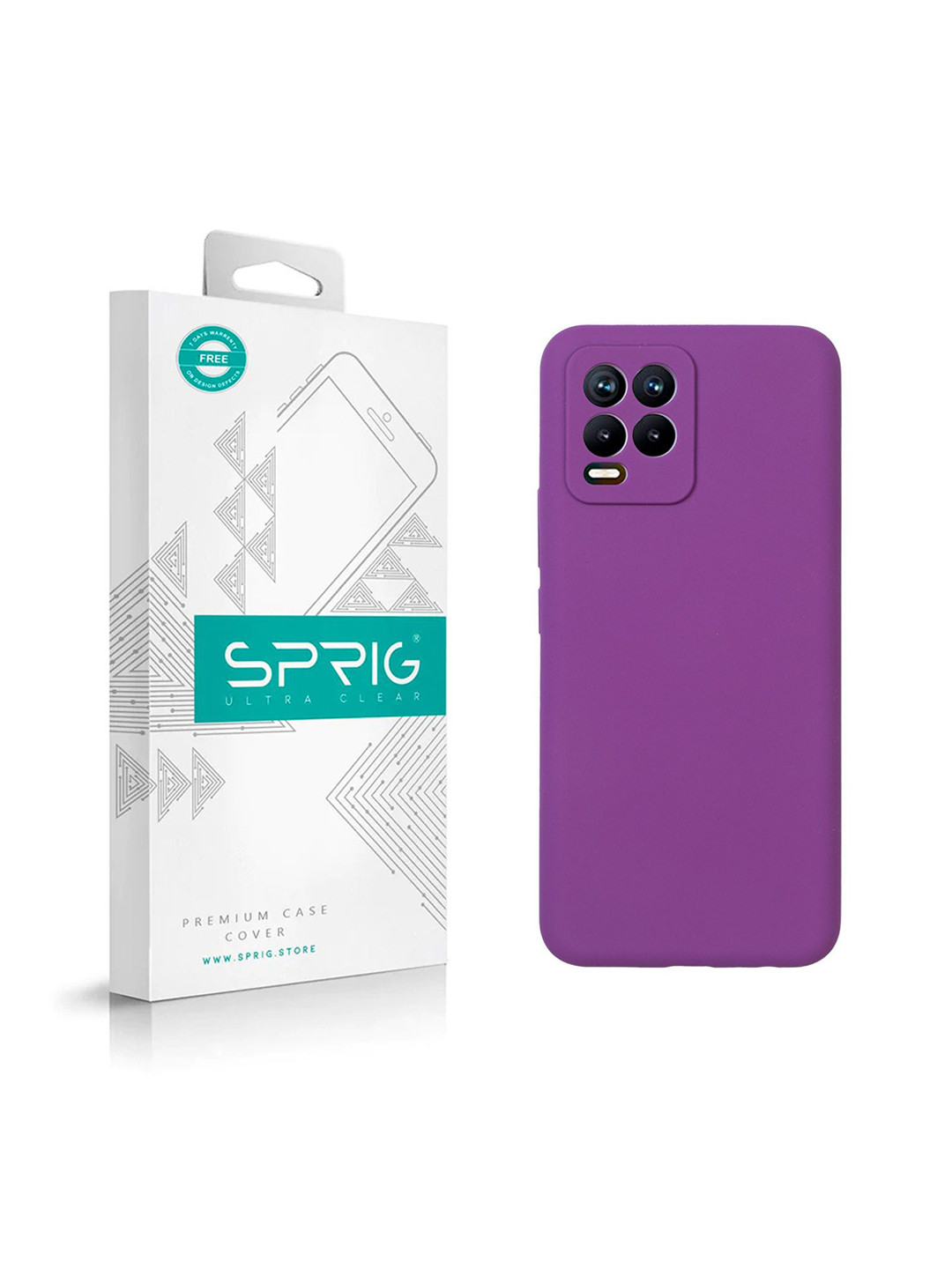 SPRIG Realme 8 Liquid Silicone Back Cover