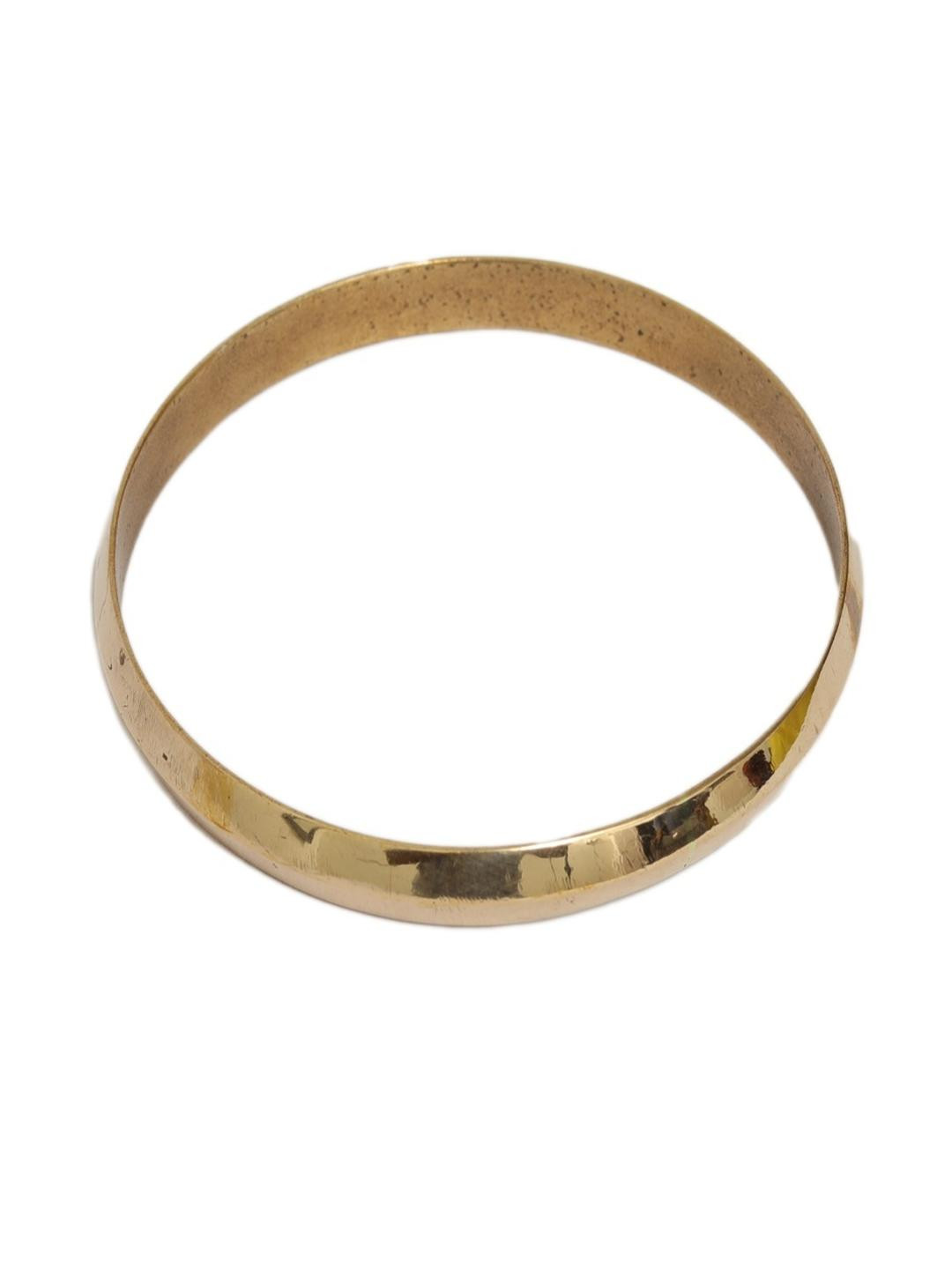 Naveen Metal Works Unisex Panchaloha/Impon Kada/Kaapu - Muppatta S - 6CM | Panchaloha bracelet