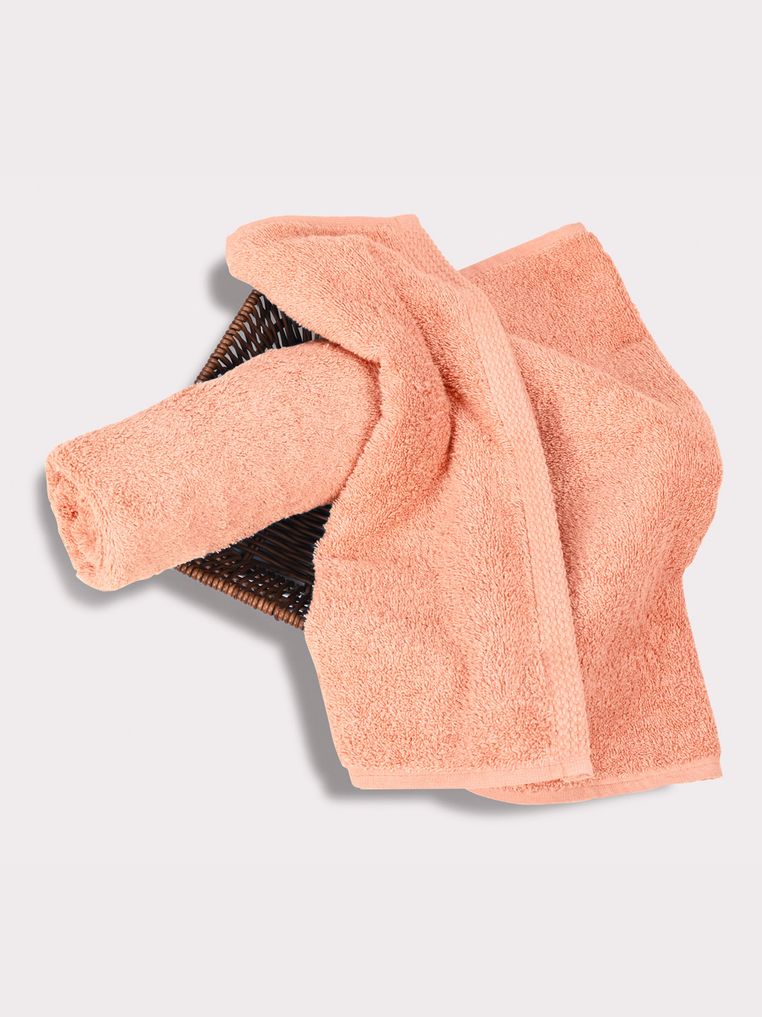 MAXNAP Sleep Support Pink 2 Pieces Terry Cotton 550 GSM Towel Set