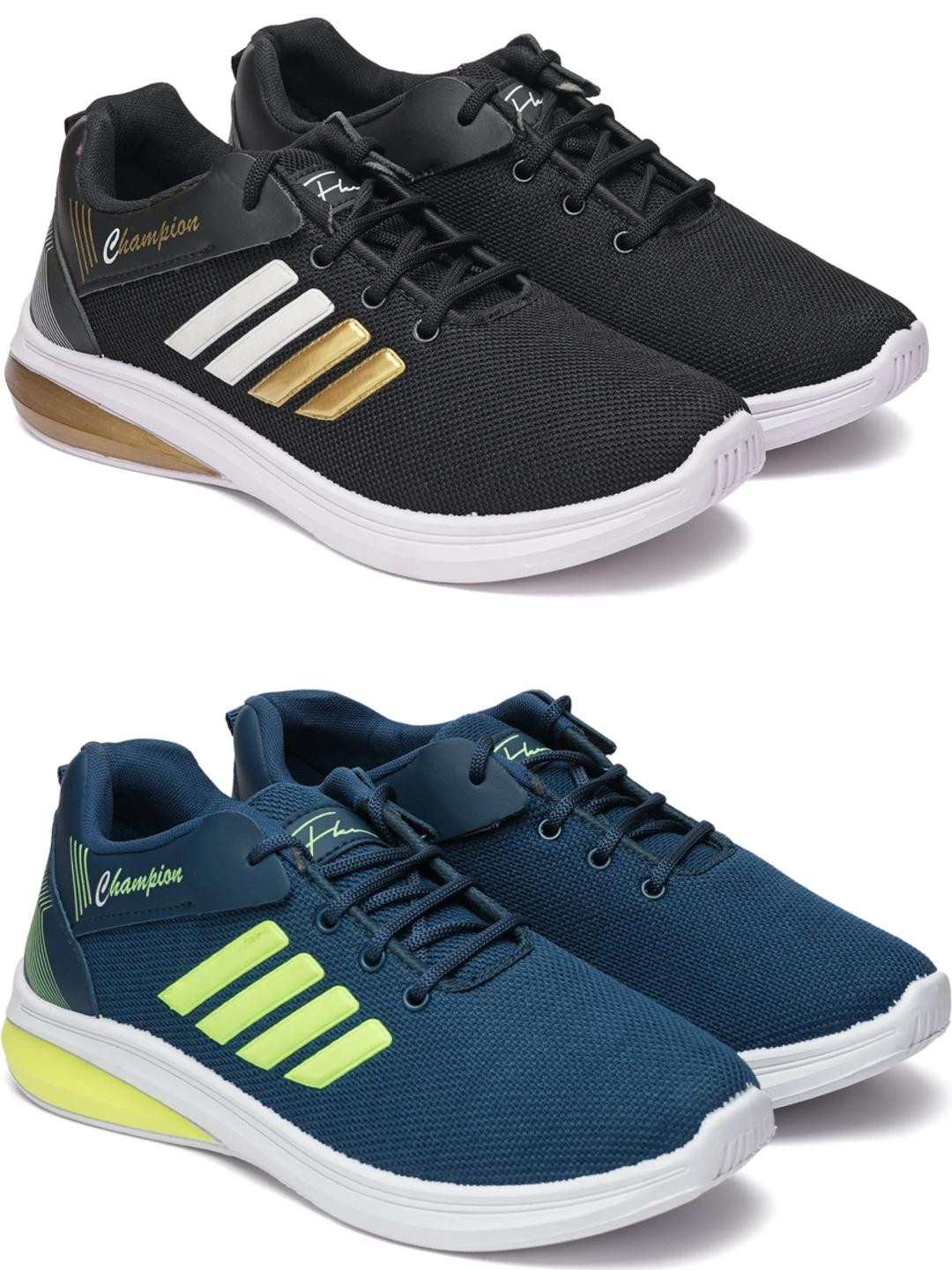 Free Kicks Men Multicoloured Mesh Marking Running Sports Shoes