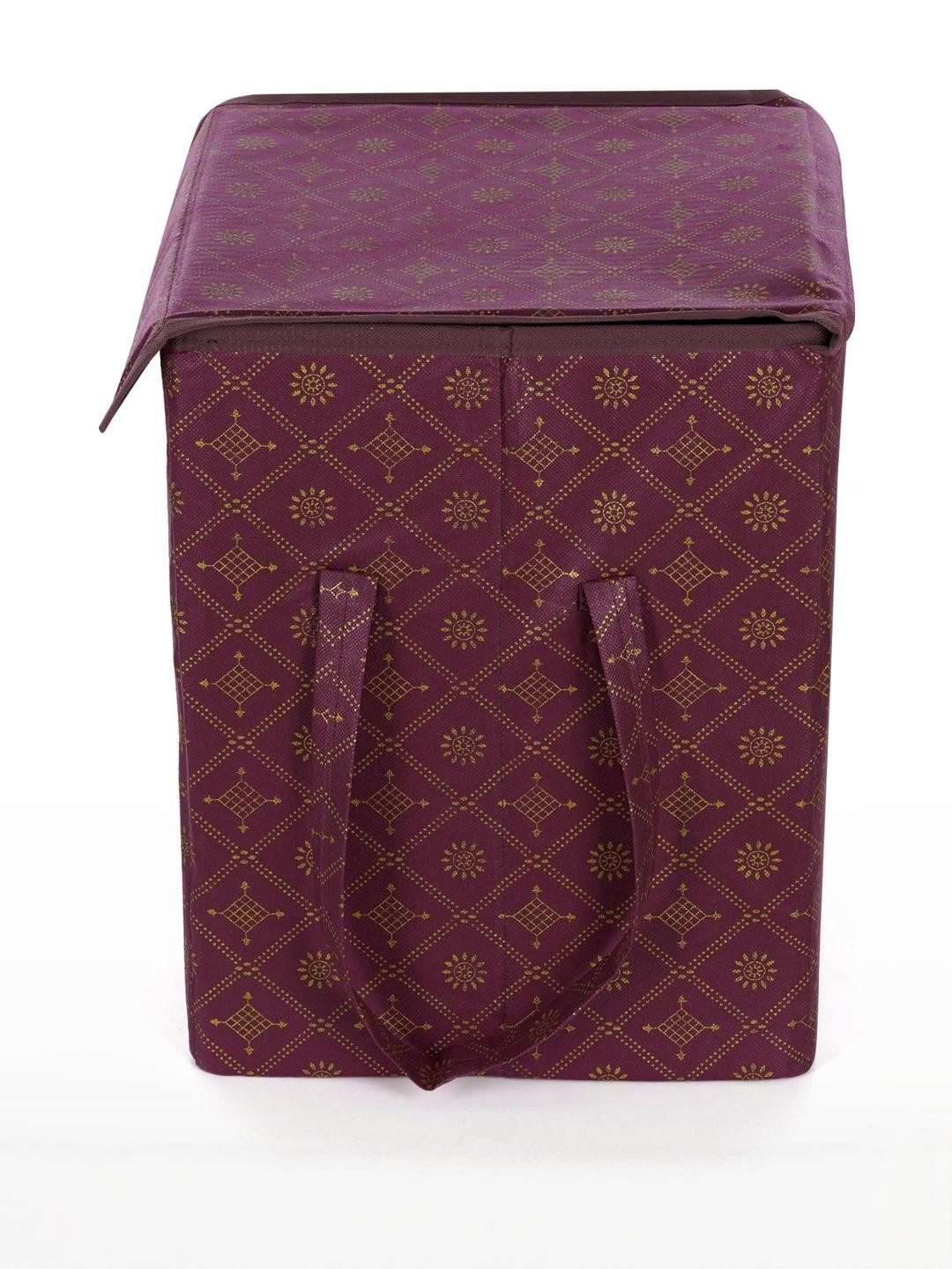 Craft Bazar Brown Laundry Basket with Lid