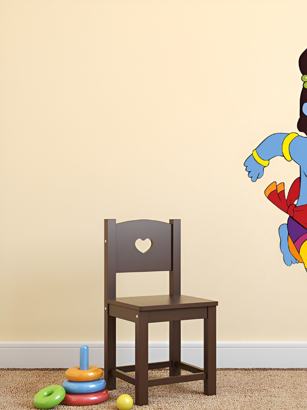 LANSTICK Blue God Krishna Self-Adhesive Wall Sticker