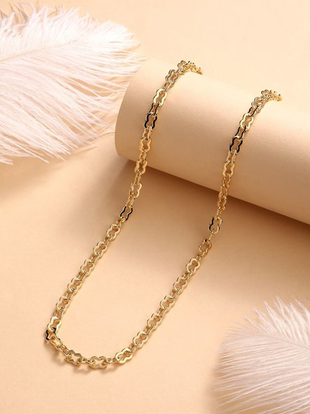 Cierra 18 KT Gold-Plated Spiked Chain