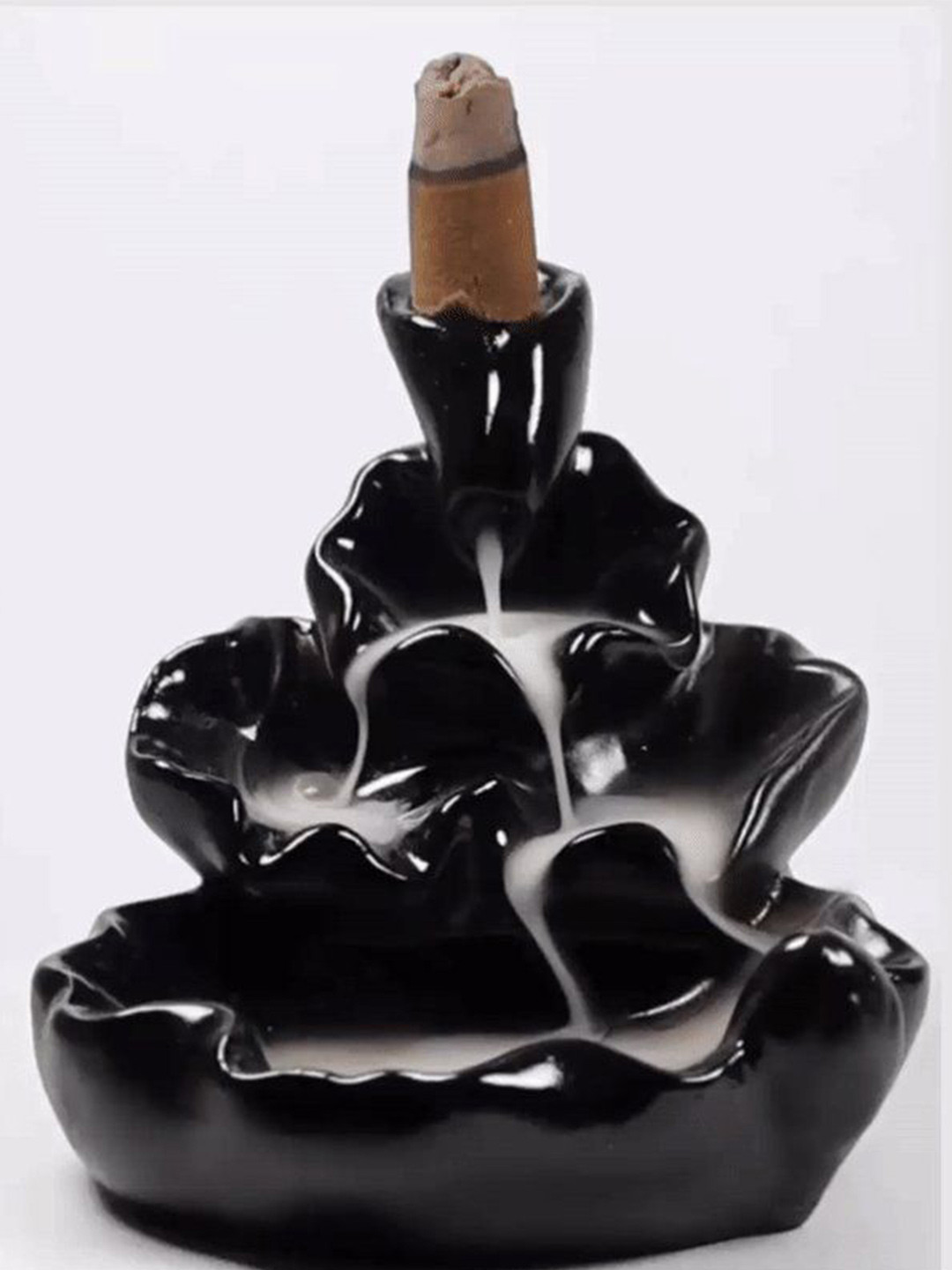 CRAFTAM Black Smoke Backflow Fountain With 1 Scented Cone