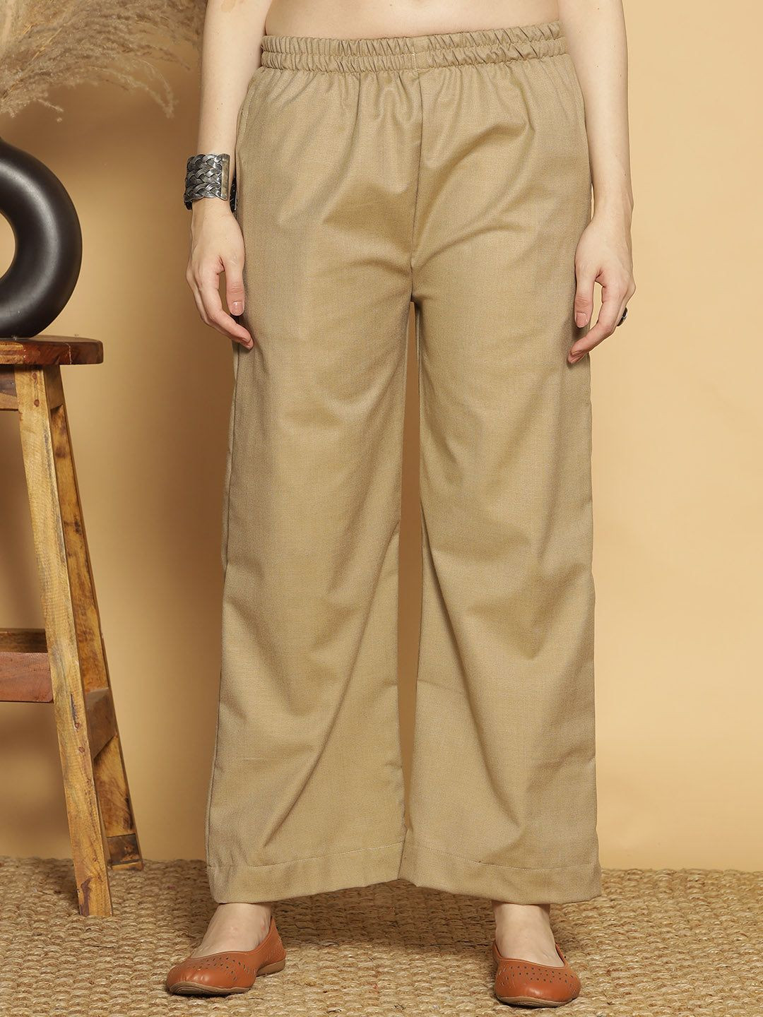 LetsDressUp Women Wide Leg Acrylic Palazzos