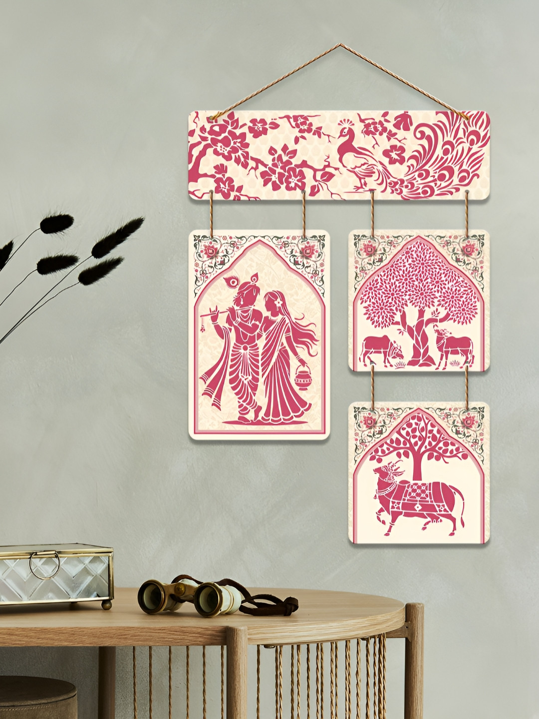 ArtVibes Multicoloured Wood Kalamkari Art Wall Hanging