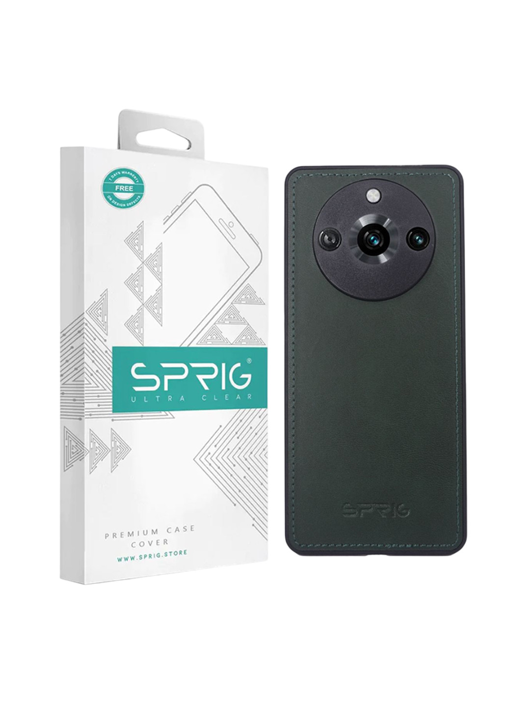 SPRIG Realme 11 Pro Matte PU Leather Back Cover