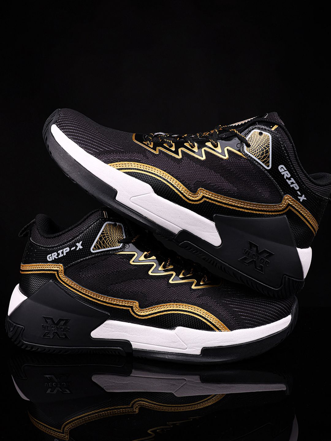 VECTOR X GRIP-X Men Lace-Ups Basketball Non-Marking Shoes