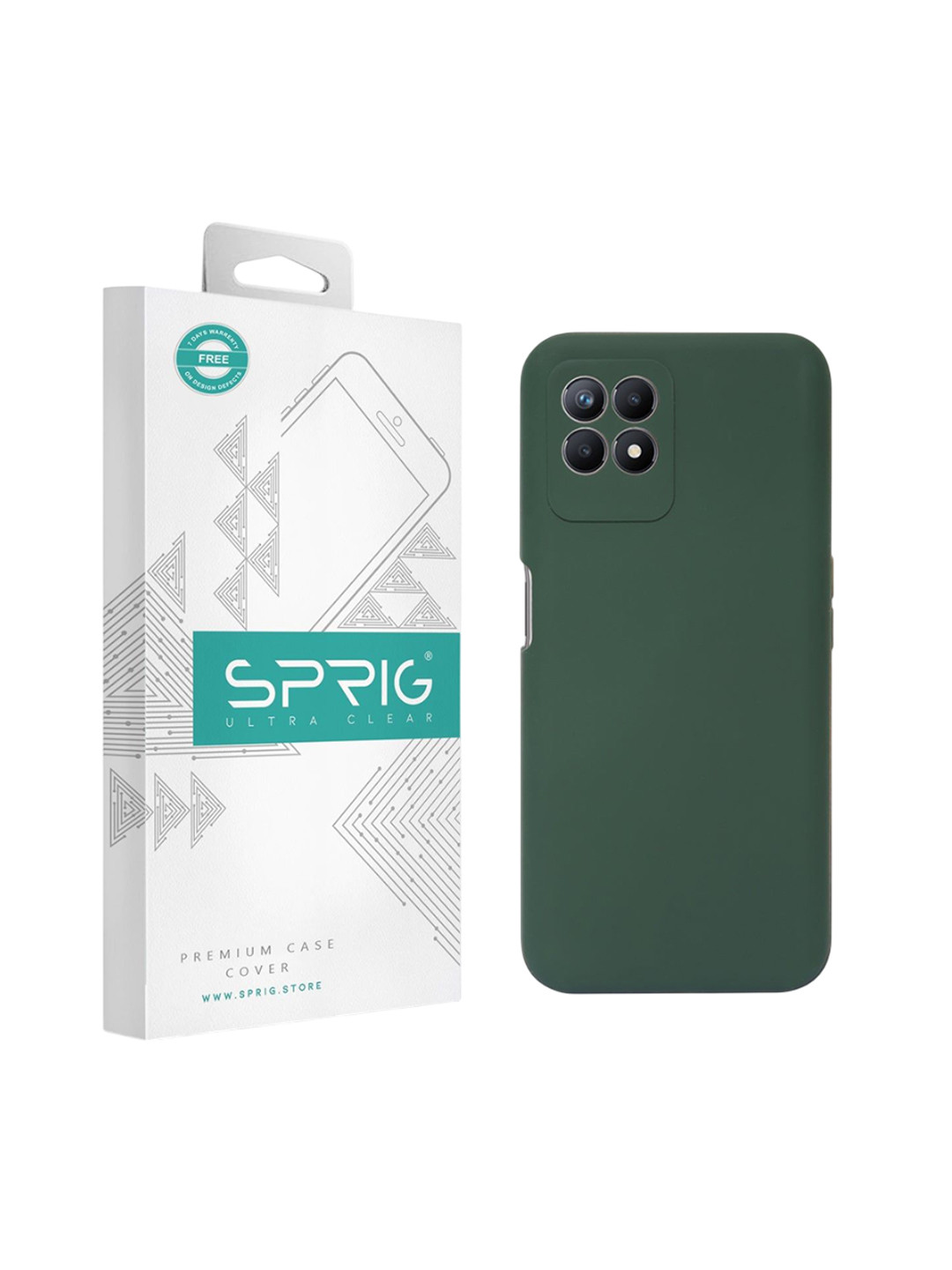 SPRIG Realme 8I Liquid Silicone Back Cover