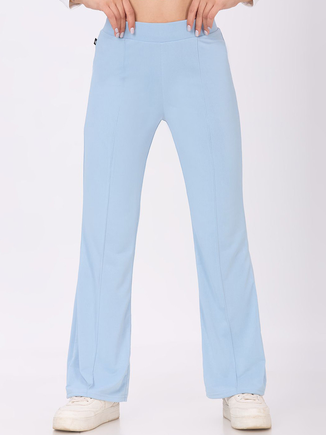 Plus Size Women Relaxed Bootcut High-Rise Plus Size Bell Bottom Trousers