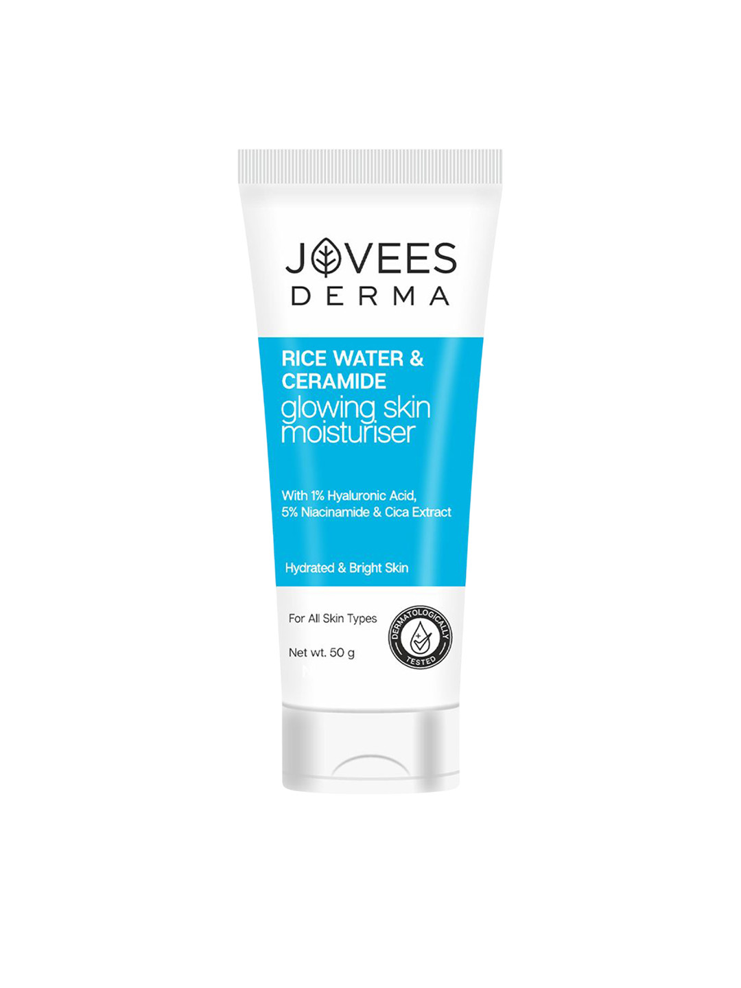 Jovees Derma Rice Water & Ceramide Glowing Skin Moisturizer - 50 g