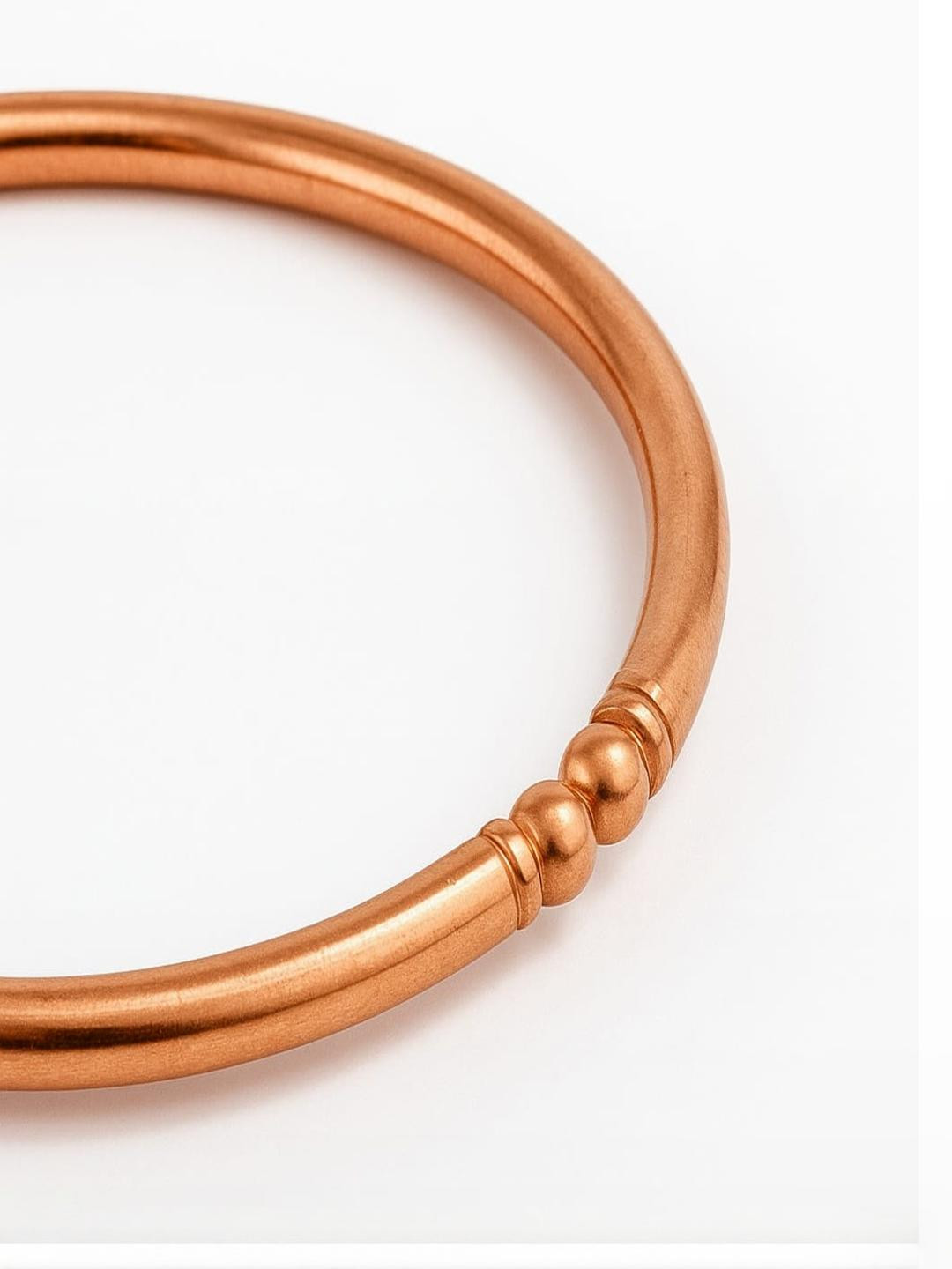 Naveen Metal Works Unisex Copper kada/bracelet - Copp002 - 6CM | Copper bracelet