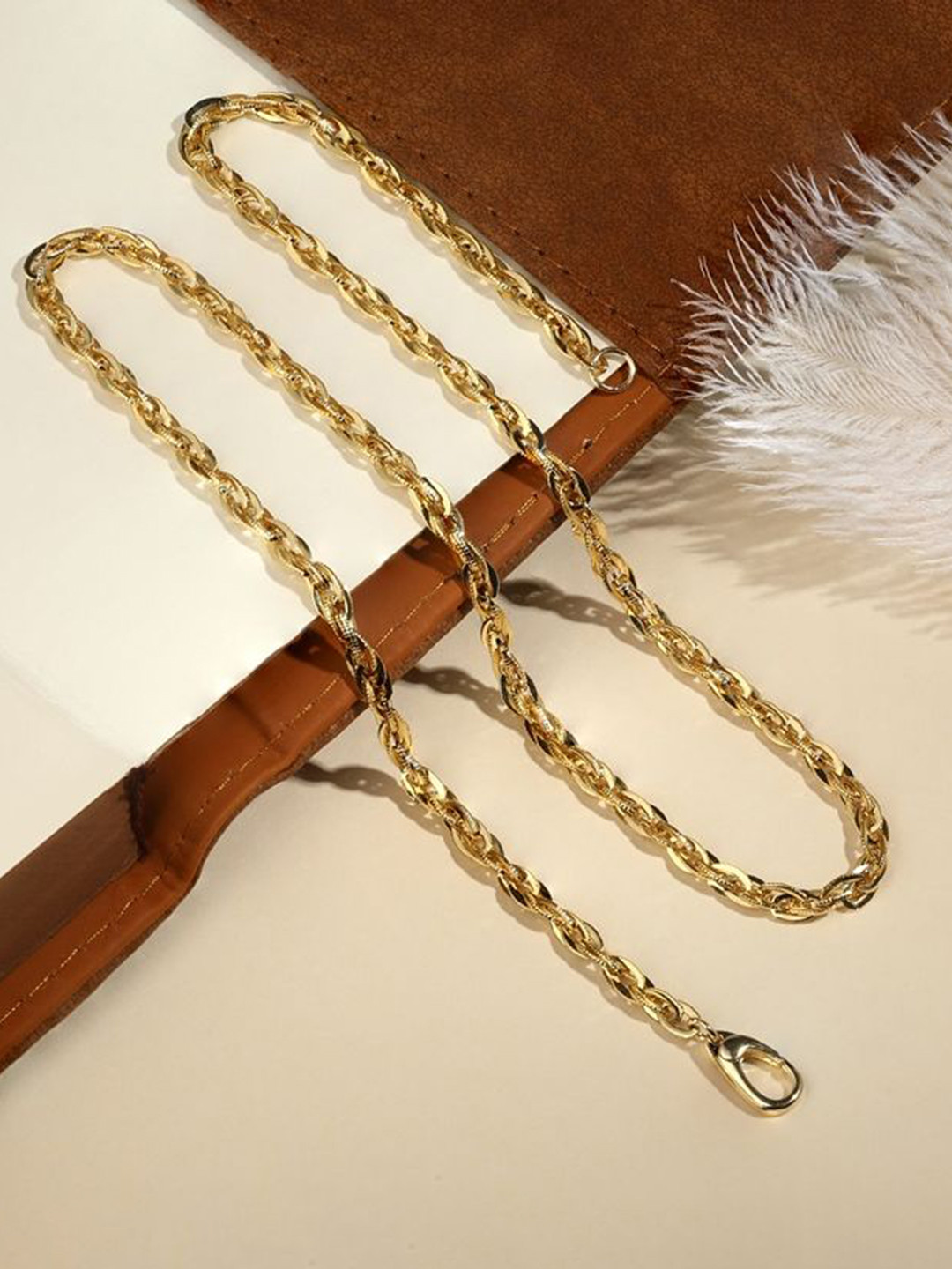 Cierra 18 KT Gold-Plated Twisted Rope Necklace