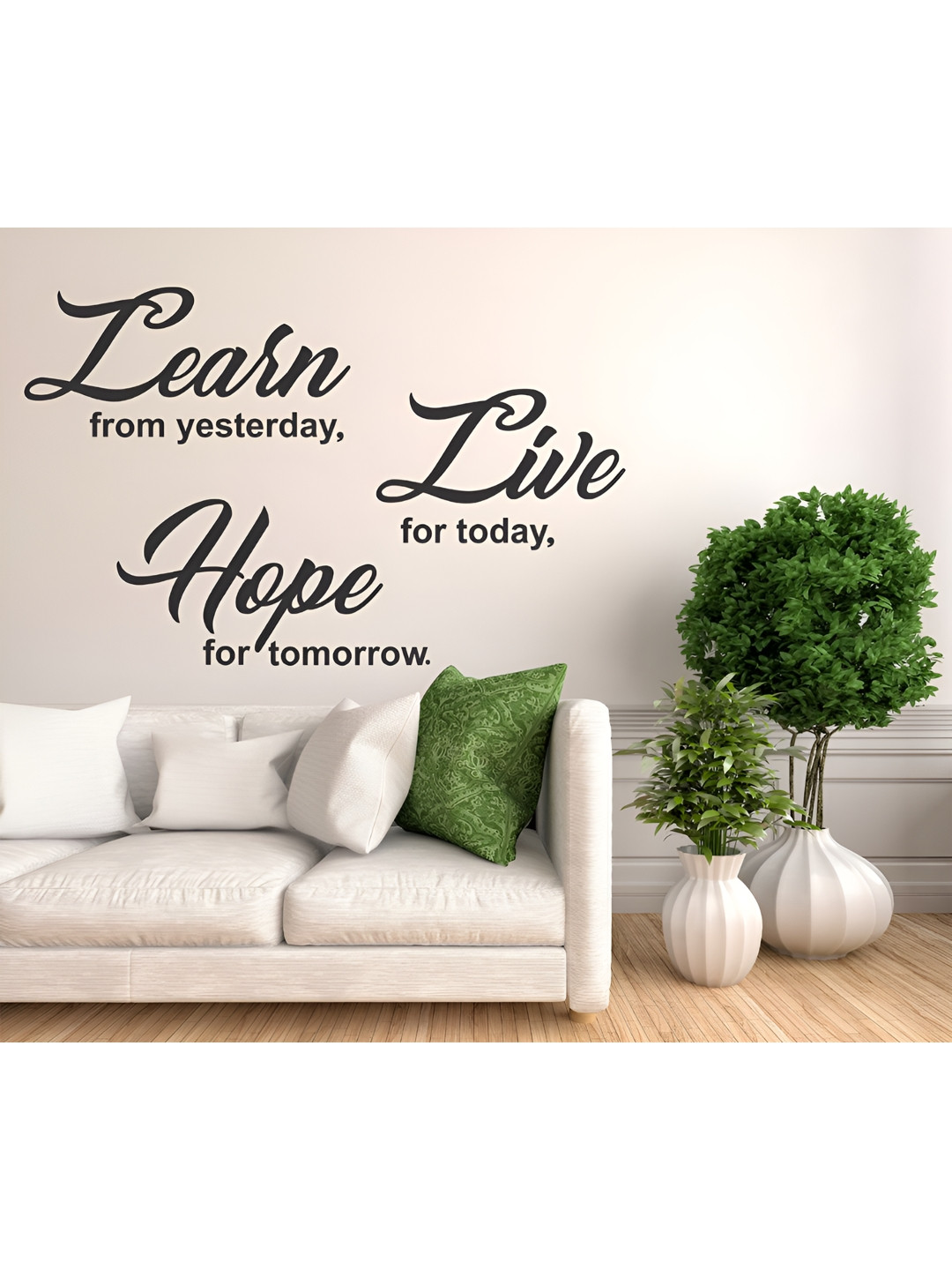 LANSTICK Black Quotes Self-Adhesive Wall Sticker
