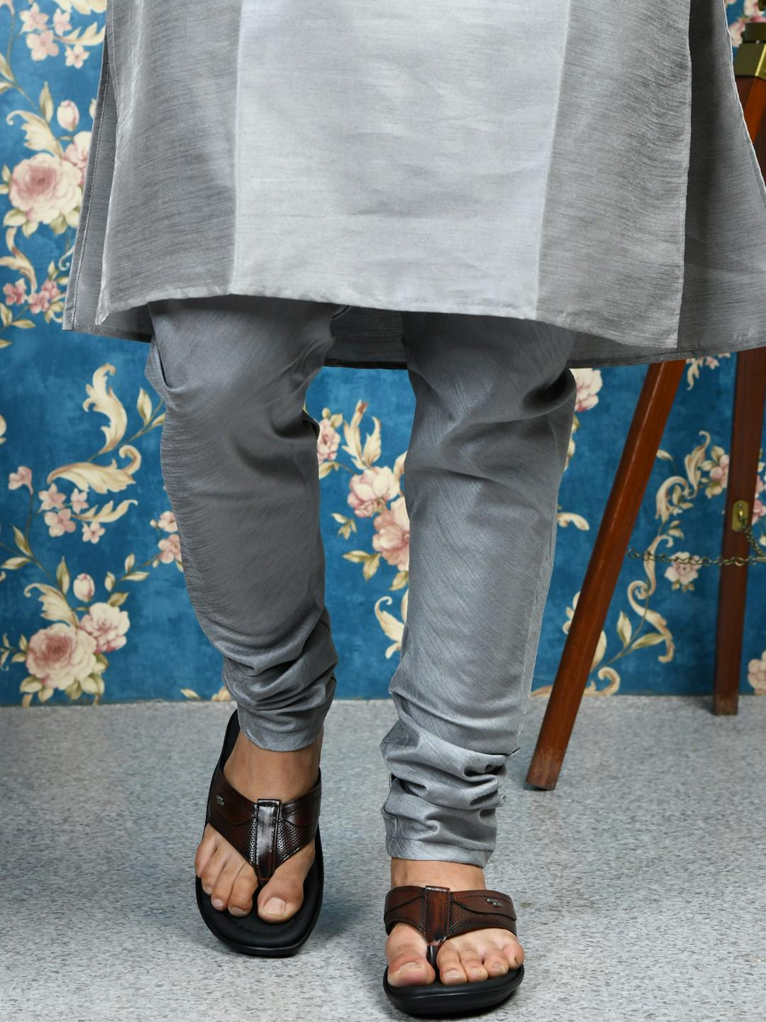 STEPHORN Men Ethnic Leather Slip On Sandals