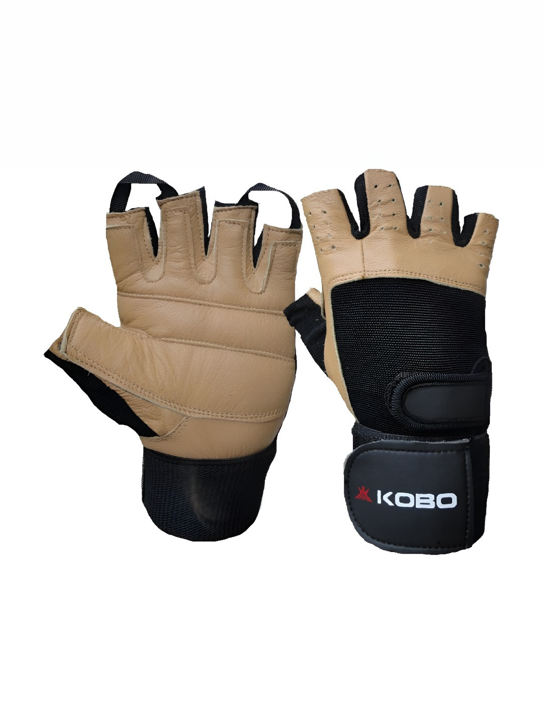 KOBO Weight Lifting Gym Gloves With Wrist Support