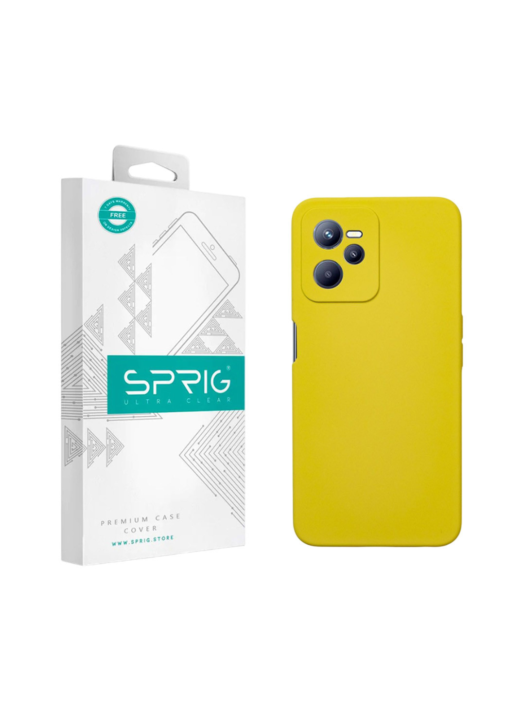 SPRIG Realme C35 Liquid Silicone Back Cover