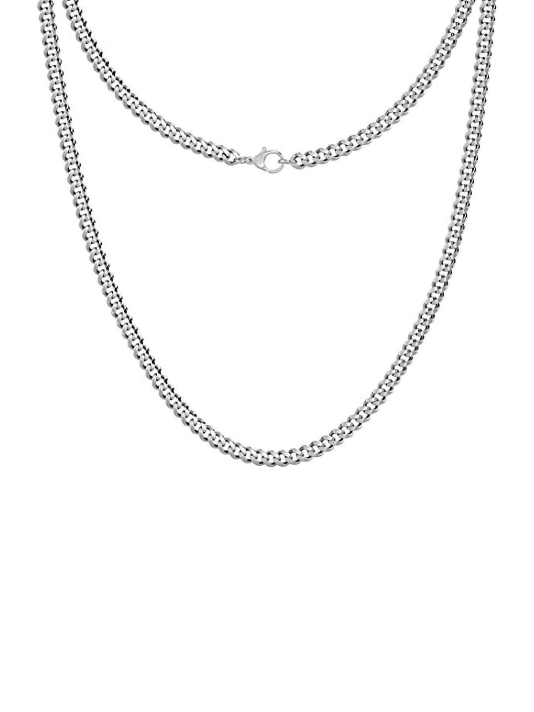 THE MEN THING Silver-Plated Stainless Steel Minimal Chain