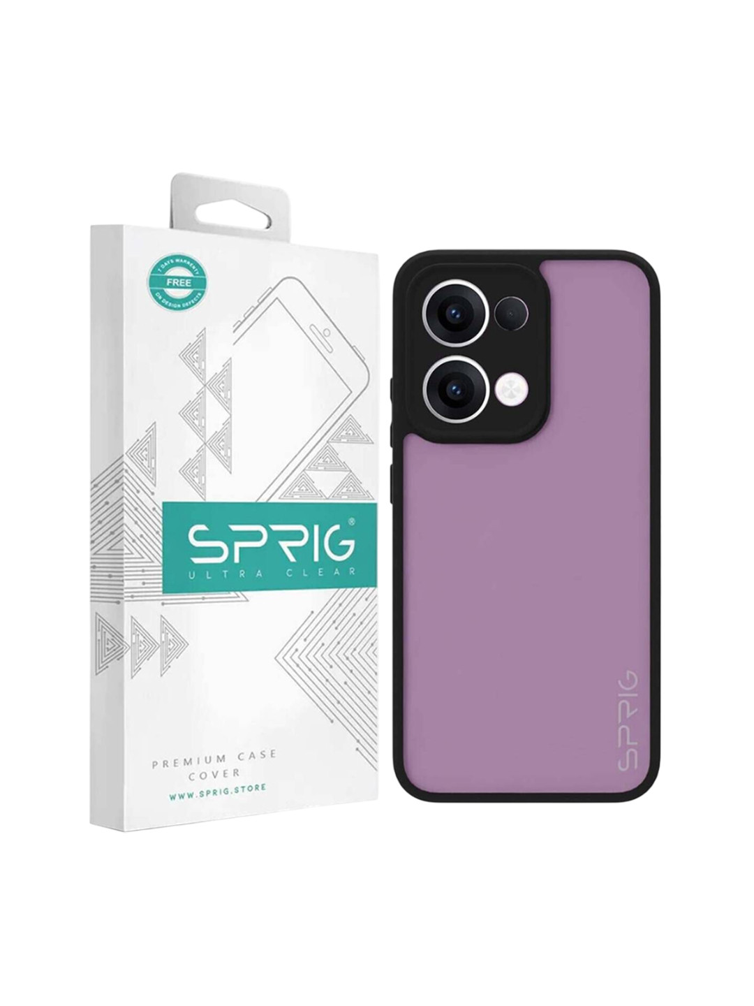 SPRIG OPPO Reno 13 5G Matte Black Transparent Back Cover